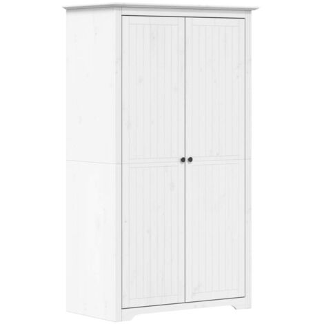 Garde-robe BODO blanc 99x53,5x173 cm bois massif de pin vidaXL (1/5)