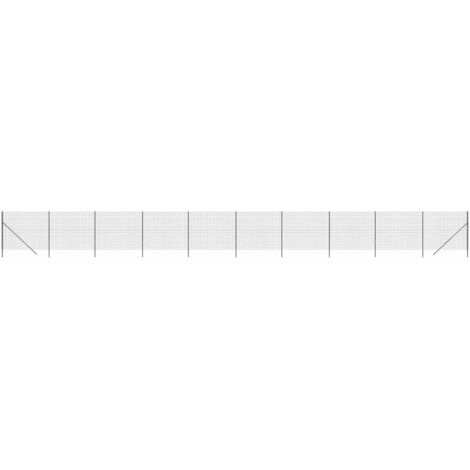 Clôture en treillis métallique anthracite 1,4x25 m vidaXL