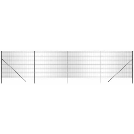 Clôture en treillis métallique anthracite 1,4x10 m vidaXL