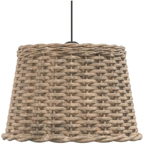 Abat-jour de plafonnier marron Ø40x26 cm osier vidaXL