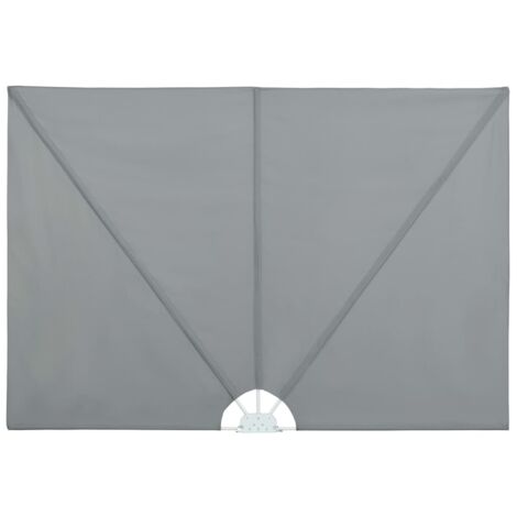 Vidaxl – Auvent latéral pliable 240x160 cm – Polyester résistant aux UV et intempéries – Support mural inclus – Brise vue pour terrasse et balcon