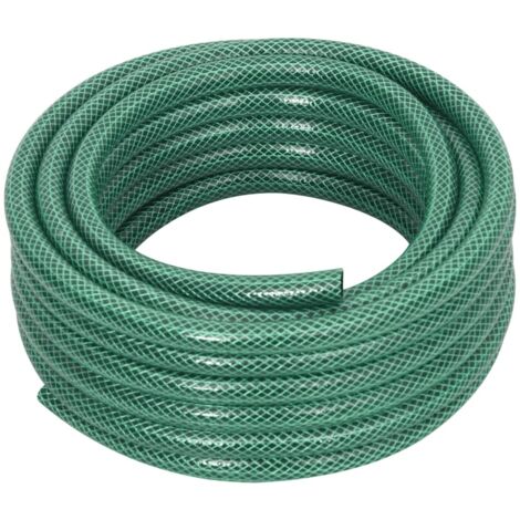 vidaXL Garden Hose with Fitting Set Green 0,5" 10 m PVC (1/5)