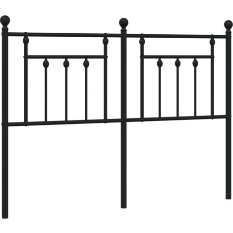 Tête de lit métal noir 140 cm vidaXL (1/5)