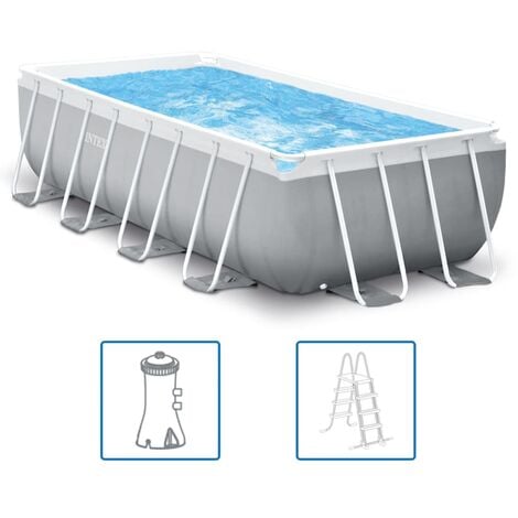 Intex - Ensemble de piscine Ultra XTR Frame Rectangulaire