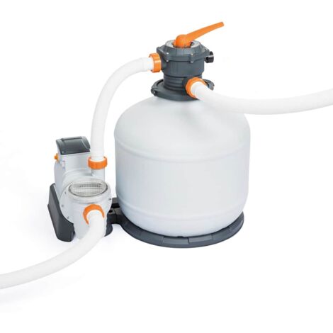 Bestway – Pompe de filtration à sable 5678 L/h – Débit max 5678 L/h – Réservoir durable – Compatible piscines jusqu'à 39 300 L