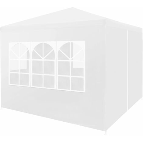 vidaXL Tente de réception 3 x 3 m Blanc