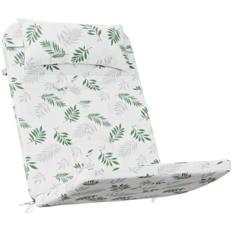 Coussins de chaise adirondack lot de 2 modèle de feuille vidaXL