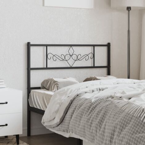 Tête de lit métal noir 100 cm vidaXL (1/5)