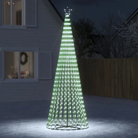 Vidaxl – Sapin de Noël lumineux 300 cm – 688 LED blanc froid – Alimentation 31V – Indice IP44 pour intérieur et extérieur
