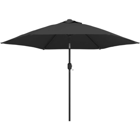 Parasol d'extérieur avec poteau en métal 300 cm Anthracite vidaXL (1/5)