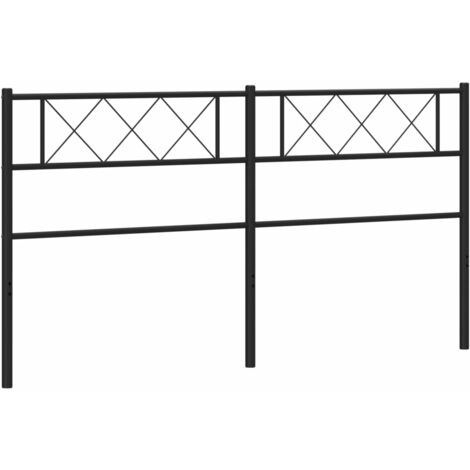 Tête de lit métal noir 160 cm vidaXL (1/5)