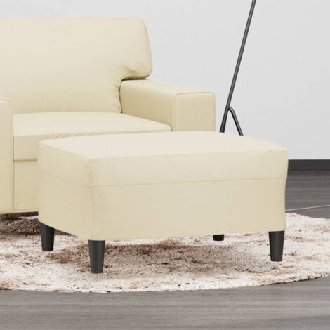 Repose-pied Crème 70x55x41 cm Similicuir vidaXL