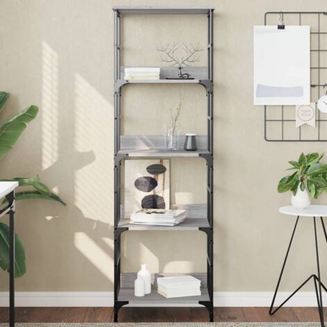 Bibliothèque sonoma gris 50x33x153 cm bois d'ingénierie vidaXL (1/5)