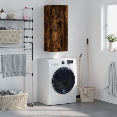 Armoire murale chêne fumé 34,5x34x90 cm vidaXL
