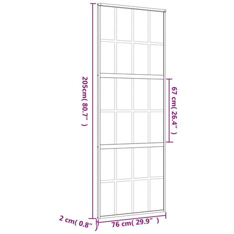 Porte Coulissante Verre ESG et Aluminium Maison Intérieur Multi-modèle  vidaXL