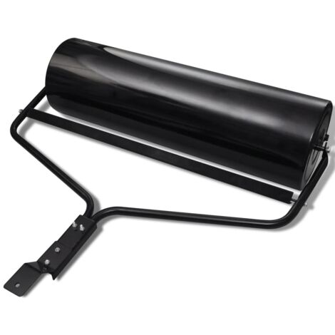 Rouleau à gazon de jardin Noir 68 L vidaXL
