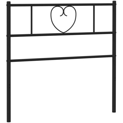 Tête de lit métal noir 100 cm vidaXL (1/5)