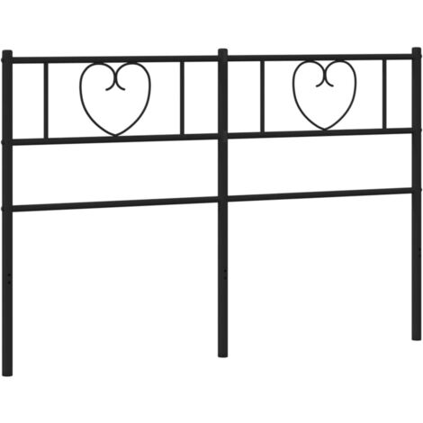 Tête de lit métal noir 140 cm vidaXL (1/5)