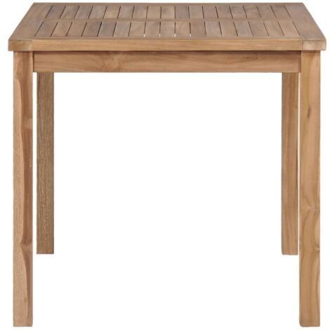Table de jardin 80x80x77 cm Bois de teck solide vidaXL