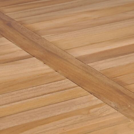 Table de jardin 80x80x77 cm Bois de teck solide vidaXL