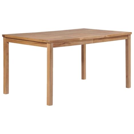 vidaXL Garden Table 150x90x77 cm Solid Teak Wood (1/5)