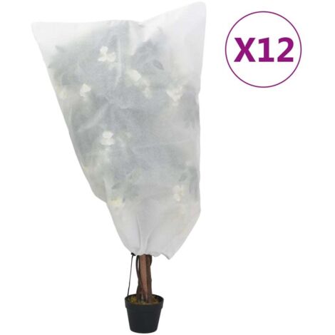 Housses de protection pour plantes avec cordon de serrage 12pcs vidaXL