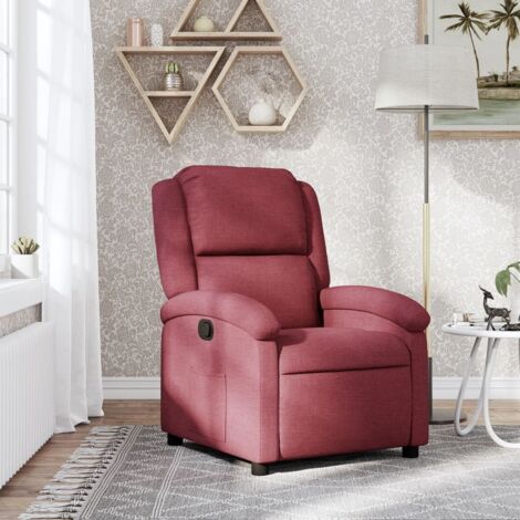 Fauteuil inclinable Rouge bordeaux Tissu vidaXL202634 (1/5)