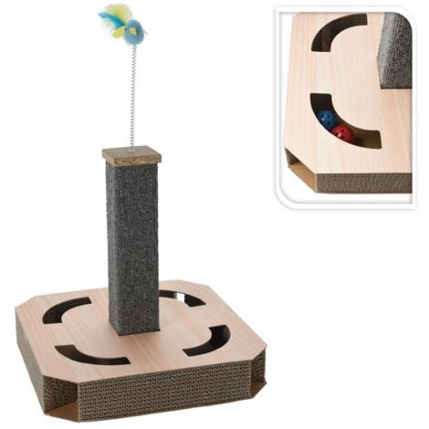 Griffoir pour chat naturel 40x40x40 cm Pets Collection