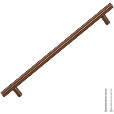 Poignées d'armoire 5 pcs bronze 224 mm acier inoxydable vidaXL