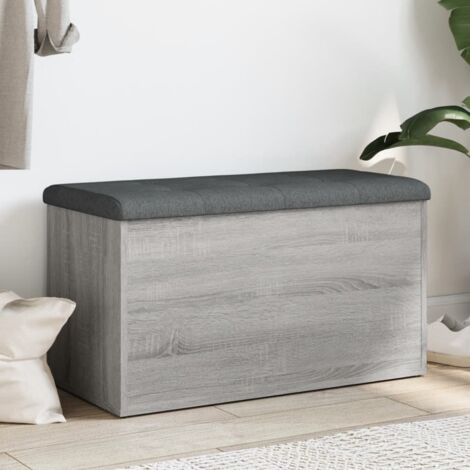 Banc de rangement sonoma gris 82x42x45 cm Bois d'ingénierie vidaXL