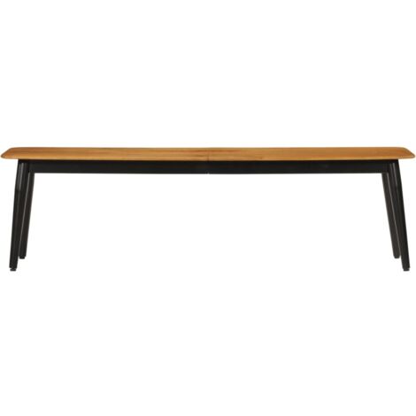 Vidaxl – Banc de table 160x40x45 cm en bois de manguier massif – Pieds en fer – Capacité 110 kg – Style industriel