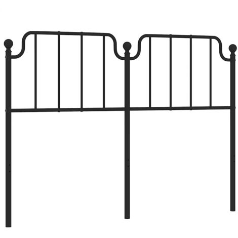 Tête de lit métal noir 135 cm vidaXL (1/5)