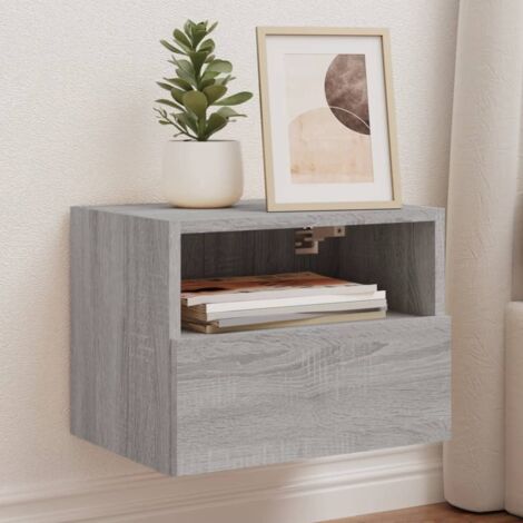 Meubles TV muraux 2pcs sonoma gris 40x30x30cm bois d'ingénierie vidaXL
