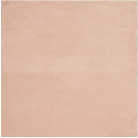 Tapis HUARTE à poils courts doux lavable rouge clair 200x200 cm vidaXL (1/6)