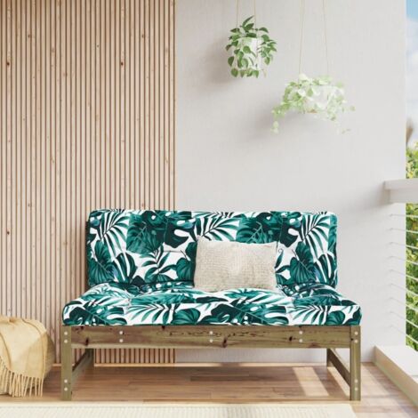 Canapé central de jardin 120x80 cm bois de pin imprégné vidaXL