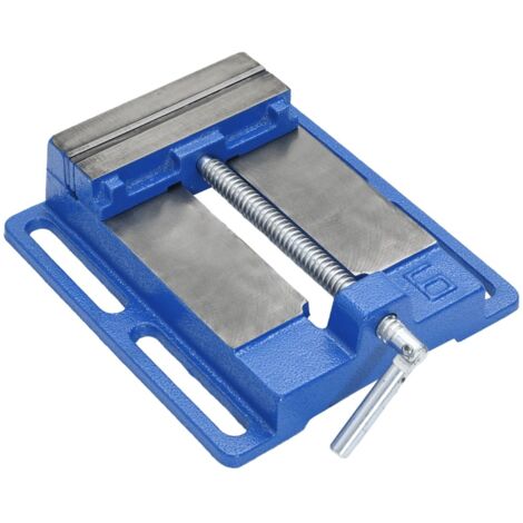 Étau De Perceuse à Colonne 125mm - Bleu - En Fonte Et Acier - Pour établi, Modélisme, Bricolage - 7