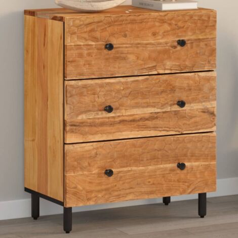 Armoire latérale 60x33x75 cm bois massif d'acacia vidaXL (1/5)