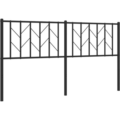 Tête de lit métal noir 160 cm vidaXL (1/5)