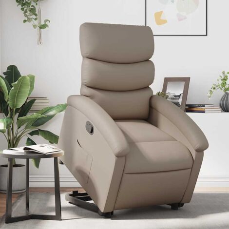 Fauteuil inclinable Cappuccino Similicuir vidaXL (1/5)