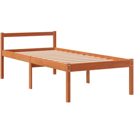 Lit pour personne âgée sans matelas 75x190 cm bois pin massif vidaXL (1/5)