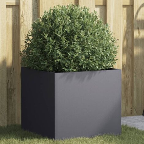 Jardinière anthracite 42x40x39 cm acier vidaXL (1/5)