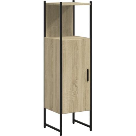 Armoire de salle de bain chêne sonoma 33x33x120,5 cm vidaXL