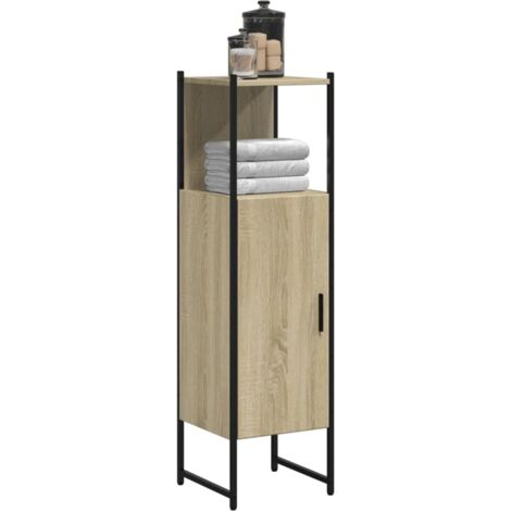 Armoire de salle de bain chêne sonoma 33x33x120,5 cm vidaXL