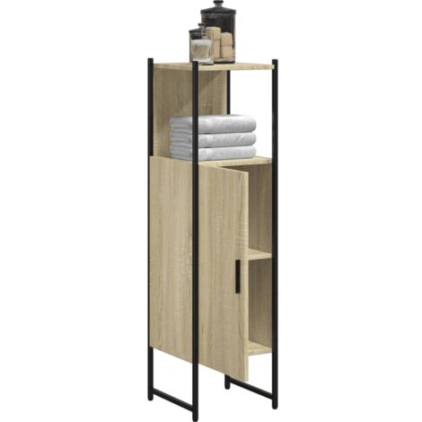Armoire de salle de bain chêne sonoma 33x33x120,5 cm vidaXL