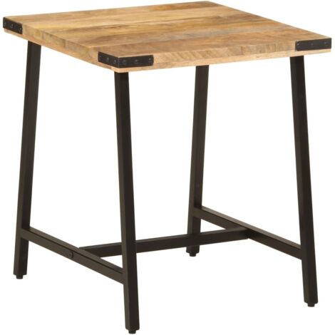 Table d’appoint 45x45x50 cm bois massif de manguier et fer vidaXL (1/5)