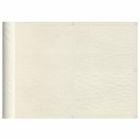 Écran de balcon crème 75x800 cm 100% polyester oxford vidaXL (1/5)