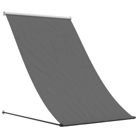 Auvent rétractable anthracite 100x150 m tissu et acier vidaXL