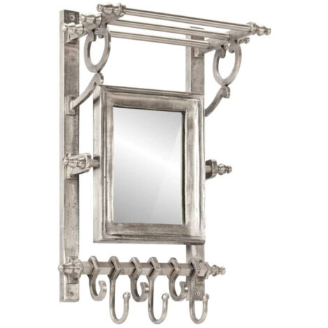Porte-bagages avec cintres mural aluminium vidaXL (1/5)