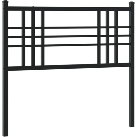 Tête de lit métal noir 100 cm vidaXL (1/5)