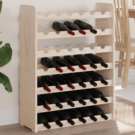 Casier à vin 67,5x25x87 cm Bois de pin massif vidaXL